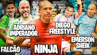 TIME DO ADRIANO IMPERADOR E FALCÃO x TIME DO EMERSON SHEIK  Pai do Neymar Ninja Diego Freestyle [upl. by Laraine]