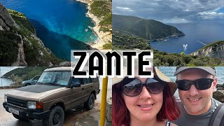 ZANTE GREECE TRAVEL VLOG pt2  Exploring Zakynthos 4x4 Island Tour and Kalamaki Beach  50 [upl. by Odraude870]