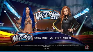 WWE 2K23  Sasha Banks vs Becky Lynch [upl. by Nedry211]