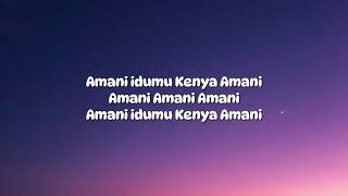 Amani Lyrics Video [upl. by Eilama]