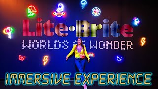 BRAND NEW LiteBrite Worlds of Wonder Immersive Experience  New Santa Monica Location [upl. by Pamella]