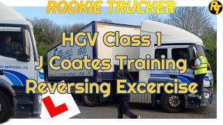 Category CE HGVLGV Driving test reversing exercise J Coates HGV Services test and training day [upl. by Mulligan]