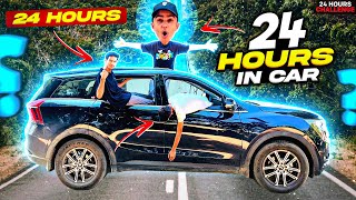 Living 24 Hours Straight In Car Challenge  गाड़ी को घर बना लिया  Aditech [upl. by Goulder]