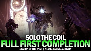 Solo quotThe Coilquot Activity  Full First Completion All 4 Rounds Destiny 2 Season of the Wish [upl. by Nauqahs669]