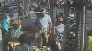 Terrifying hitandrun footage in California as driver ploughs into crowd [upl. by Dukie]