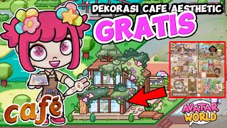 IDE DEKORASI GRATIS CAFE AESTHETIC DI CHIC HOUSE MAKER AVATAR WORLD PAZU [upl. by Brindle651]