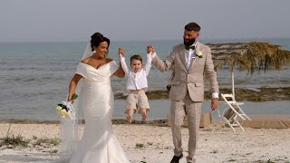 A Cyprus Beach Wedding  Claudia amp Dan  Thalassines Villas [upl. by Ainslee]