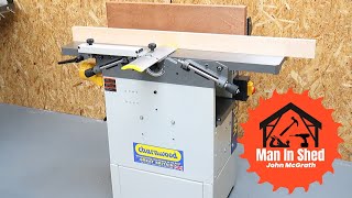 How to set up and use a Planer Thicknesser Jointer Planer and Flatten and Square Lumber [upl. by Sumetra]