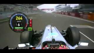 F1 2012 Michael Schumacher FP3 lap Indian GP [upl. by Tombaugh500]