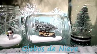 Como hacer Globo de Nieve Facil [upl. by Lashonde]