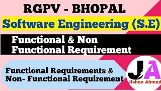 Functional amp Non Functional Requirement  Software Engineering  Jishan Ahmad [upl. by Orgell334]