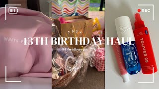 Birthday haul🥂🎉 what i got for my 13th birthday✨ aesthetic subscribe haul birthday fyp シ゚ [upl. by Lareneg]