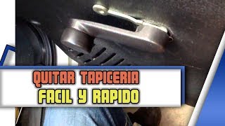 como quitar tapiceria de un auto plasticos de puerta Ford fiesta [upl. by Claudy728]