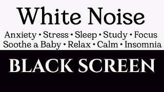 White Noise Black Screen for Peaceful Sleep  10 Hours  No Ads  Perfect Baby Sleep Aid [upl. by Anidan]