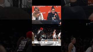 Kelsey Plum Reacts To Spike Lee Yelling At Her Courtside During WNBA Playoffs Game shorts [upl. by Luzader148]