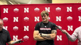 Nebraska Football Tight End Thomas Fidone  Post Colorado [upl. by Einre]