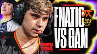 FNATIC ON THE MSI STAGE VERSUS LEVI amp GAM  MSI 2024  CAEDREL [upl. by Ardnasirhc]