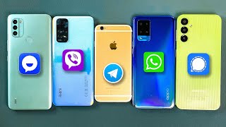 Viber  TamTam  WhatsApp  Signal  Telegram Audio amp Video Calls Nokia amp Xiaomi amp Samsung amp iPhone [upl. by Jerrilee]