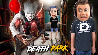 PENNYWISE is AFTER US DEATH PARK clown HORROR game  Part 1 [upl. by Mcclary]