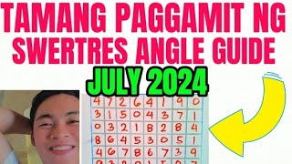 TAMANG PAGGAMIT NG SWERTRES ANGLE GUIDE MONTH OF JULY 2024 3d [upl. by Elianora]