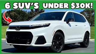 6 Best SUVs Under 30000 That You Need to See in 2024 [upl. by Neelik281]