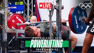 🔴 LIVE Powerlifting World Classic Open Championships  Mens 93kg Group B [upl. by Angelique]