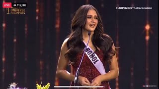 Miss Bohol’s Answer  Q amp A Miss Universe Philippine 2022 Final Round [upl. by Llyrpa]