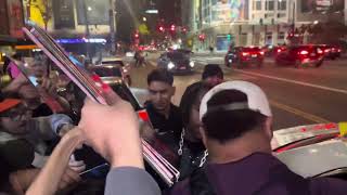 Don Toliver mobbed by fans in LA [upl. by Letnuahs535]