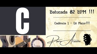 Batucada 82 BPM  Cadência 1  Quadrado de Dó Maior com Subída [upl. by Santa]