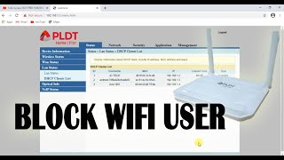 Block Wifi User in PLDT FIBR HG6245D rp2613  ALL PLDT FIBR model [upl. by Hazelton]