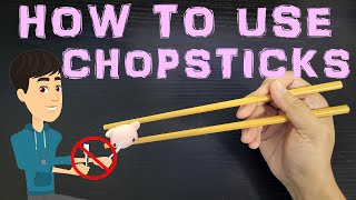 How to Use Chopsticks Correctly  Learn to Use Chopsticks  Quick 1 Minute Beginners Guide [upl. by Schaumberger357]