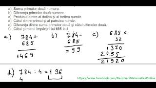 Clasa a Va  Teste de evaluare initiala  test 1 partea I [upl. by Kwok274]