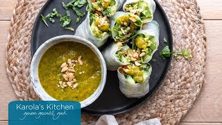 Springrolls met mangosaus  Karolas Kitchen [upl. by Yennor]