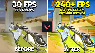 How to BOOST FPS in VALORANT amp FIX Lag And FPS Drops Low End PC [upl. by Laehcar]