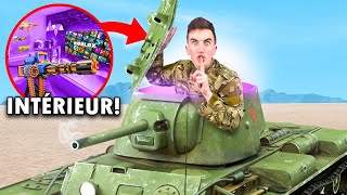 Jai Construit Une BASE SECRÈTE GAMING Dans Mon TANK [upl. by Yelserp]