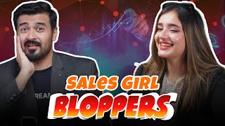 Sales Girl Bloopers and BTS  Umar Saleem Podcastic  Umar Saleem Unscripted [upl. by Anilejna]