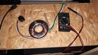 Toroidal transformer test 230V1232V toroid trafó teszt [upl. by Anivid]