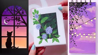 10 Super Easy Painting Lesson Ideas  Painting For Beginner [upl. by Perr]