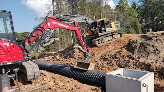 Installing The Massive Overflow System On The 9 Acre Pond [upl. by Davin]