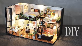 DIY Miniature Dollhouse Kit  Literary Utopia  Duplex Apartment  Relaxing Satisfying Video [upl. by Vachil18]