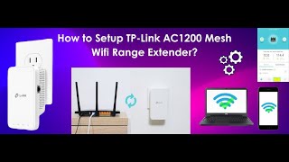 How to Setup TPLink AC1200 Mesh WiFi Range Extender  StepbyStep Guide [upl. by Aseretairam]