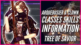 Tree of Savior Arquebusier amp Clown Classes Skills Information [upl. by Soloman722]