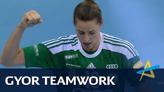 Teamwork for Gyor  Quarterfinals  EHF Champions League 201819 [upl. by Winnifred]