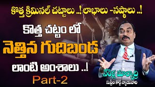 మీ వాట్సఫ్ కు అది వస్తే అరెస్ట్ ఆయినట్లే  Three New Criminal Laws Profits and losses Part 02 [upl. by Mak]