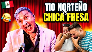 🇪🇸 ESPAÑOLES REACCIONAN al MEJOR CHISTE MEXICANO  El TIO NORTEÑO vs LA CHICA FRESA 😂🇲🇽 JJ [upl. by Anirahtak]