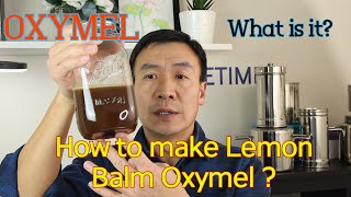 Oxymel What is it How to make Lemon Balm Oxymel and its Benefits How to use Oxymel [upl. by Nauj]