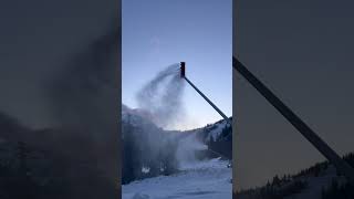 SNOWMAKING skiing mountains Eaglecrest alaska snowmaking snowboarding snow [upl. by Gerk740]