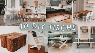 Die 10 besten DIY Tische für drinnen und draußen einfach selber bauen  EASY ALEX [upl. by Enelak]