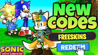 ALL NEW WORKING CODES FOR SONIC SPEED SIMULATOR IN 2023 ROBLOX SONIC SPEED SIMULATOR CODES [upl. by Fowler]