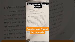 How to making research synopsis PHD 📚✍️✍️ Research phd synopsys raj1512sir motivation ytshort [upl. by Ecinwahs]